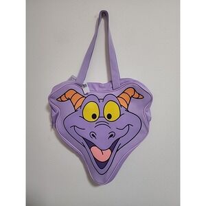Disney Parks Walt Disney World Figment Head Retro Canvas Large‎ Tote Bag NWT